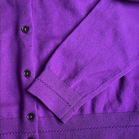 Boden Vibrant Purple Cardigan Sweater - Picture 3 of 3